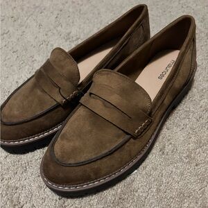 Maurices Brown Loafer Heels